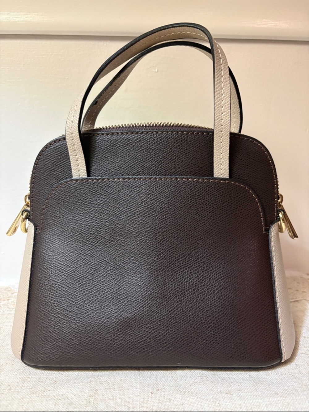 Toro Firenze Paris Mini Dome Leather Bag Made in Italy - Picture 2 of 5